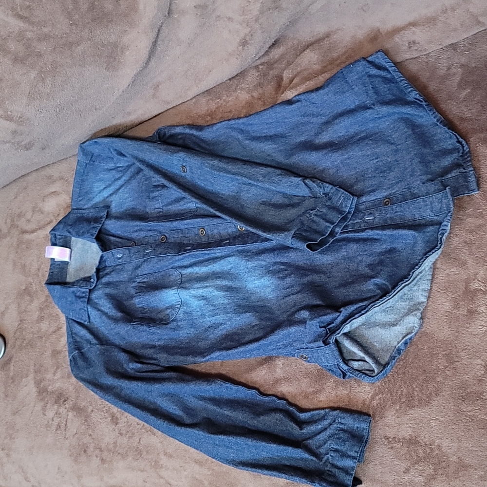 Denim button up